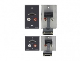 Настенная панель-переходник Kramer WAV-DA2/EU/GB(G) Настенная панель-переходник Kramer WAV-DA2/EU/GB(G)