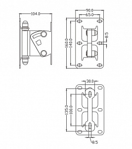 Настенное крепление FDB WB4-WH Настенное крепление FDB WB4-WH