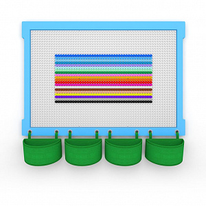 Комплект стены для конструирования Botzees с деревянной основой Комплект стены для конструирования Botzees с деревянной основой