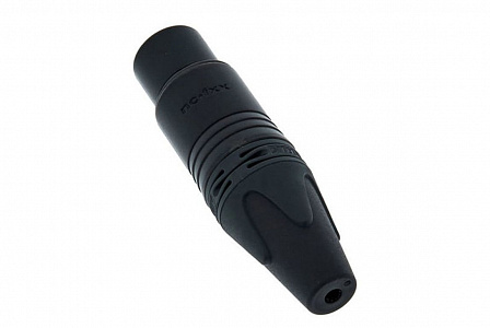 Обжимной разъем XLR Van den Hul NC3FXX Тип Мама. Цвет черный, с посеребренным контактом Обжимной разъем XLR Van den Hul NC3FXX Тип Мама. Цвет черный, с посеребренным контактом