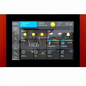 Сенсорная панель ASTRUM Inspinia SQ 8", красный Сенсорная панель ASTRUM Inspinia SQ 8", красный