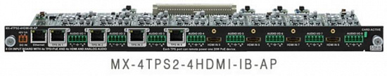 Входной модуль Lightware MX-4TPS2-4HDMI-IB-AP Входной модуль Lightware MX-4TPS2-4HDMI-IB-AP