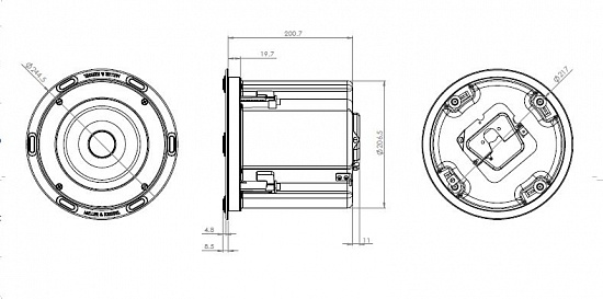 Акустический короб для встраиваемой акустической системы M&K Sound IC95. Цвет: Черный. Пара Акустический короб для встраиваемой акустической системы M&K Sound IC95. Цвет: Черный. Пара