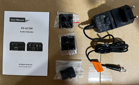 Комплект передатчик и приемник АУДИО по витой паре Digis EX-AC290 Комплект передатчик и приемник АУДИО по витой паре Digis EX-AC290