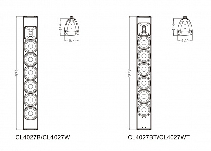 2-полосная акустическая система FDB CL4027WT 2-полосная акустическая система FDB CL4027WT