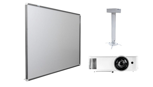 Интерактивная доска Exell 91" с проектором EXD102STW и креплением DSM-14kw Интерактивная доска Exell 91" с проектором EXD102STW и креплением DSM-14kw