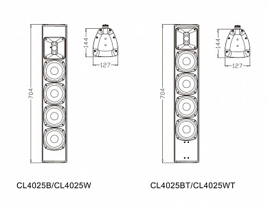 2-полосная акустическая система FDB CL4025B 2-полосная акустическая система FDB CL4025B