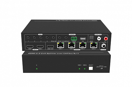 Усилитель-распределитель HDMI по витой паре Digis SBT-24-2L Усилитель-распределитель HDMI по витой паре Digis SBT-24-2L