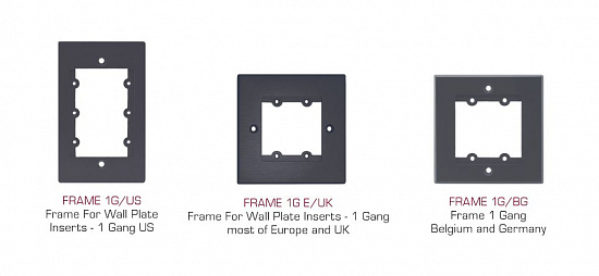 Рамка, типоразмер Kramer FRAME-1G/EUK(W) Рамка, типоразмер Kramer FRAME-1G/EUK(W)