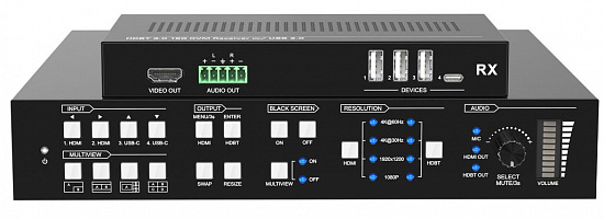 Бесподрывный презентационный коммутатор Digis SS-KVM42-2S Бесподрывный презентационный коммутатор Digis SS-KVM42-2S