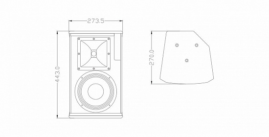 Пассивная 2-полосная акустическая система FDB S108 Пассивная 2-полосная акустическая система FDB S108