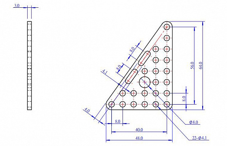 Треугольная пластина Triangle Plate 6*8 (Pair) Треугольная пластина Triangle Plate 6*8 (Pair)