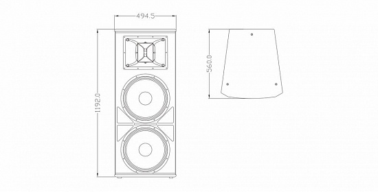 Пассивная 2-полосная акустическая система FDB S215 Пассивная 2-полосная акустическая система FDB S215