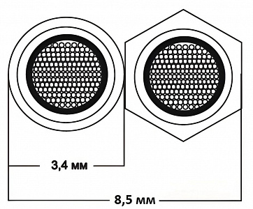Двухжильный акустический кабель Van den Hul The Skyline Hybrid. В нарезку. Цвет: голубой Двухжильный акустический кабель Van den Hul The Skyline Hybrid. В нарезку. Цвет: голубой