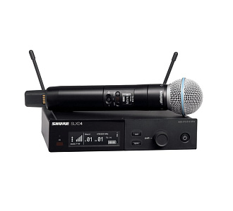 SLXD2/B58=-H56. Цифровой ручной передатчик Shure SLXD2, динамический капсюль Beta 58A, суперкардиоида, чёрный, 518-562 МГц SLXD2/B58=-H56. Цифровой ручной передатчик Shure SLXD2, динамический капсюль Beta 58A, суперкардиоида, чёрный, 518-562 МГц