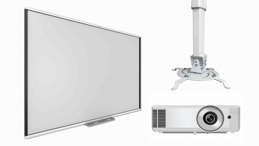 Интерактивная доска SBM787V с проектором EXD201W и креплением DSM-2L Интерактивная доска SBM787V с проектором EXD201W и креплением DSM-2L