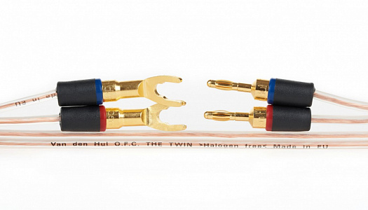 Двухжильный акустический кабель Van den Hul The Twin. В нарезку. Цвет: красный Двухжильный акустический кабель Van den Hul The Twin. В нарезку. Цвет: красный