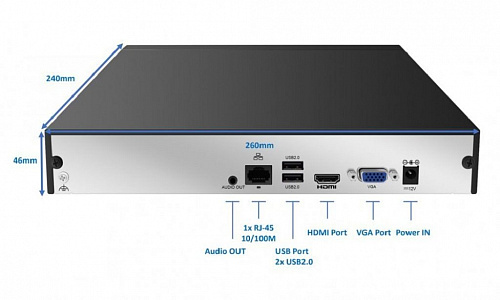 Сетевой видеорегистратор AirLive ANVR-64-8S Сетевой видеорегистратор AirLive ANVR-64-8S