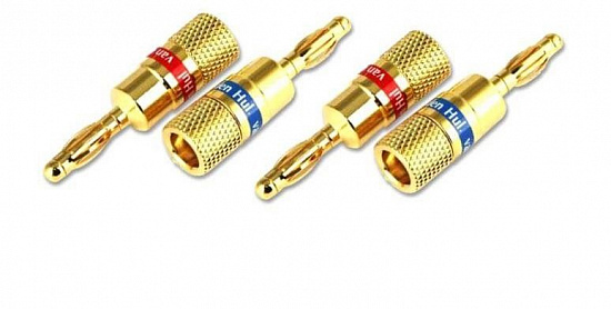 Комплект из 4-х разъемов для акустики Van den Hul D.I.Y. (Сделай сам) Тип - Банан Комплект из 4-х разъемов для акустики Van den Hul D.I.Y. (Сделай сам) Тип - Банан