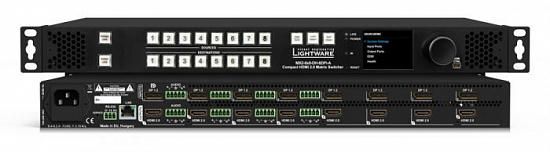 Матричный коммутатор Lightware MX2-8x8-DH-8DPi-A Матричный коммутатор Lightware MX2-8x8-DH-8DPi-A