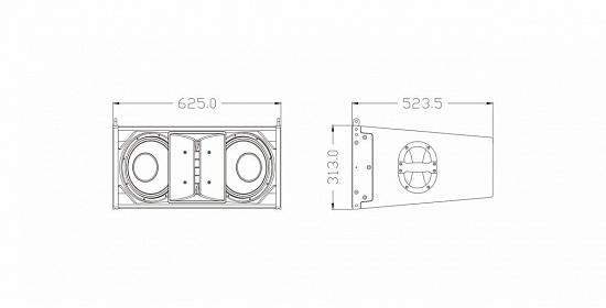 Пассивный 3-полосный элемент линейного массива FDB DLA410 Пассивный 3-полосный элемент линейного массива FDB DLA410
