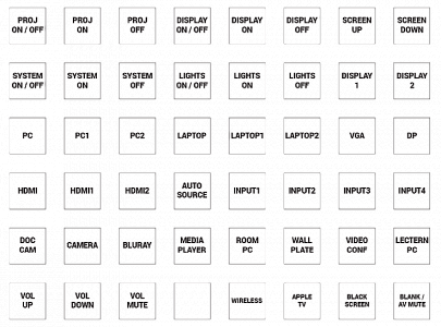 Панель управления помещениями Lightware RAP-B511-US-W Панель управления помещениями Lightware RAP-B511-US-W