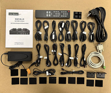 Матричный коммутатор + 6 HDBT ресивер Digis MABT-88L-2K Матричный коммутатор + 6 HDBT ресивер Digis MABT-88L-2K