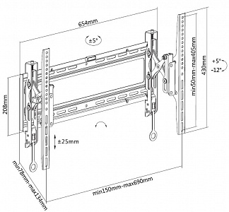 Кронштейн наклонный и поворотно-выдвижной Digis DSM-P6542T Кронштейн наклонный и поворотно-выдвижной Digis DSM-P6542T