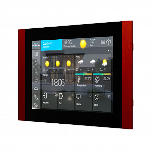 Сенсорная панель ASTRUM Inspinia SQ 8", красный Сенсорная панель ASTRUM Inspinia SQ 8", красный