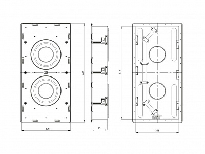 Встраиваемый пассивный сабвуфер M&K Sound IW28S в закрытом корпусе. Металлический прямоугольный гриль под покраску. Цвет: Белый. Встраиваемый пассивный сабвуфер M&K Sound IW28S в закрытом корпусе. Металлический прямоугольный гриль под покраску. Цвет: Белый.