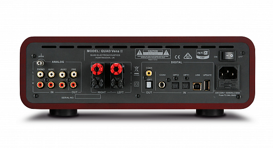 Интегральный усилитель со встроенным ЦАП QUAD Vena II. Цвет Sapele Mahogany Интегральный усилитель со встроенным ЦАП QUAD Vena II. Цвет Sapele Mahogany