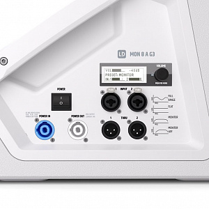 Коаксиальный сценический монитор LD Systems MON 8 A G3 W Коаксиальный сценический монитор LD Systems MON 8 A G3 W