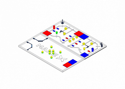 Ресурсный набор: соревновательное поле с элементами MakeX 2019 City Guardian Arena Expansion Kit for Blue Planet Ресурсный набор: соревновательное поле с элементами MakeX 2019 City Guardian Arena Expansion Kit for Blue Planet