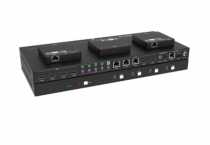 Матричный коммутатор + 3 ресивер Digis MABT-44L-2K Матричный коммутатор + 3 ресивер Digis MABT-44L-2K