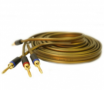 Готовый акустический кабель Van den Hul The Goldwater 2х3м с разъемами "банан". Цвет: золотистый Готовый акустический кабель Van den Hul The Goldwater 2х3м с разъемами "банан". Цвет: золотистый