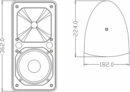 2-полосная акустическая система FDB ES106BT (цвет чёрный) 2-полосная акустическая система FDB ES106BT (цвет чёрный)