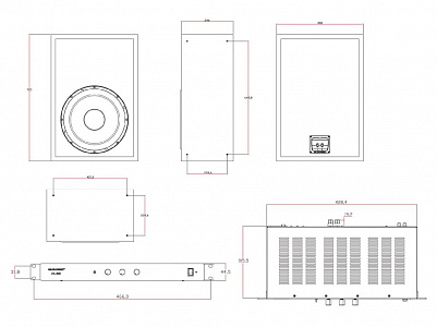 Инсталляционный сабвуфер M&K Sound C15S / VA500 Blue Edition Инсталляционный сабвуфер M&K Sound C15S / VA500 Blue Edition