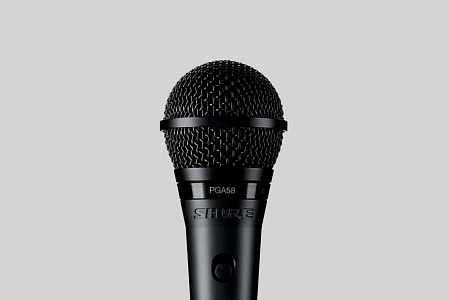 Вокальный динамический микрофон Shure PGA58-XLR Вокальный динамический микрофон Shure PGA58-XLR