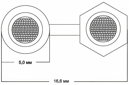 Готовый акустический кабель Van den Hul The Goldwater 2х3м с разъемами "лопатка". Цвет: золотистый Готовый акустический кабель Van den Hul The Goldwater 2х3м с разъемами "лопатка". Цвет: золотистый
