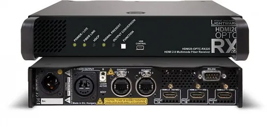 Волоконно-оптический применик-коммутатор Lightware HDMI20-OPTC-RX220-PCN Волоконно-оптический применик-коммутатор Lightware HDMI20-OPTC-RX220-PCN