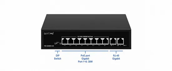 Коммутатор Ethernet AirLive POE-GSH820-120 AT Коммутатор Ethernet AirLive POE-GSH820-120 AT