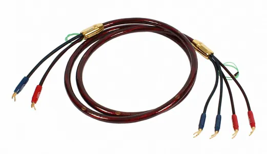Акустический кабель Van den Hul The Nova. 2,5 метра пара. Разъем BERRI bi-wiring (2-4) Цвет: Красный Акустический кабель Van den Hul The Nova. 2,5 метра пара. Разъем BERRI bi-wiring (2-4) Цвет: Красный