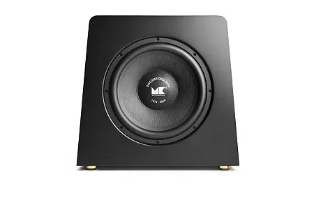 Активный сабвуфер M&K Sound V12+ Anniversary Volkswoofer. Цвет: Матовый черный/шпон дерева Активный сабвуфер M&K Sound V12+ Anniversary Volkswoofer. Цвет: Матовый черный/шпон дерева