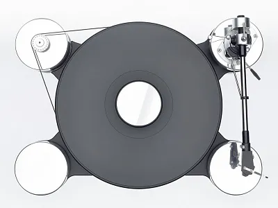 Стол винилового проигрывателя Transrotor DARK STAR SILVER SHADOW 9 дюймов Стол винилового проигрывателя Transrotor DARK STAR SILVER SHADOW 9 дюймов