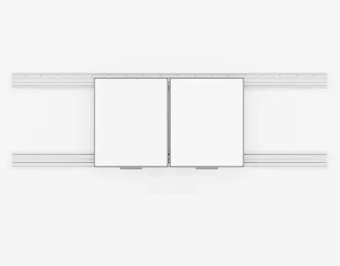Рельсовая система PolyGlide Boards Slide Lite для дисплеев 65", 75" (Р-маркер) с доп.рельсом Рельсовая система PolyGlide Boards Slide Lite для дисплеев 65", 75" (Р-маркер) с доп.рельсом