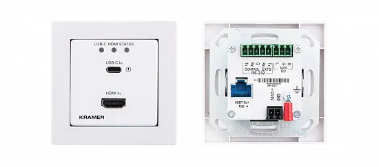 Передатчик HDMI/USB-C Kramer WP-20CT/US-D(W/B) Передатчик HDMI/USB-C Kramer WP-20CT/US-D(W/B)