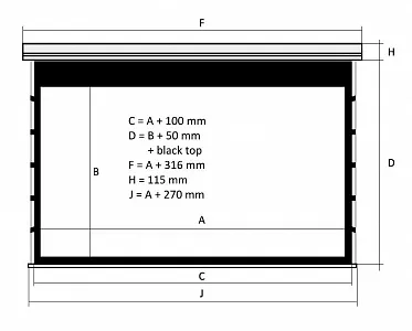 Kauber Red Label Tens BT Cinema 131" 16:9 163x290 см. дроп 40 см. Clear Vision Kauber Red Label Tens BT Cinema 131" 16:9 163x290 см. дроп 40 см. Clear Vision