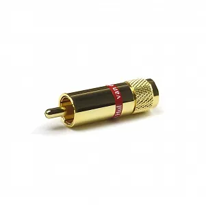 Разъем RCA Van den Hul C-5.5 Цвет: золотой. Красная маркировка Разъем RCA Van den Hul C-5.5 Цвет: золотой. Красная маркировка