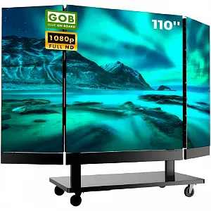 Светодиодный экран КЬЮСТЕЧ (QSTECH) 110" FHD 11012, 2.453х1.430 (раскладной) Светодиодный экран КЬЮСТЕЧ (QSTECH) 110" FHD 11012, 2.453х1.430 (раскладной)